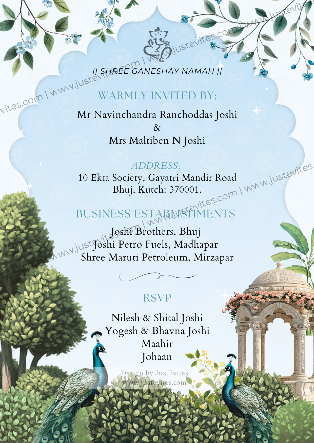 Contemporary Wedding Video Invite