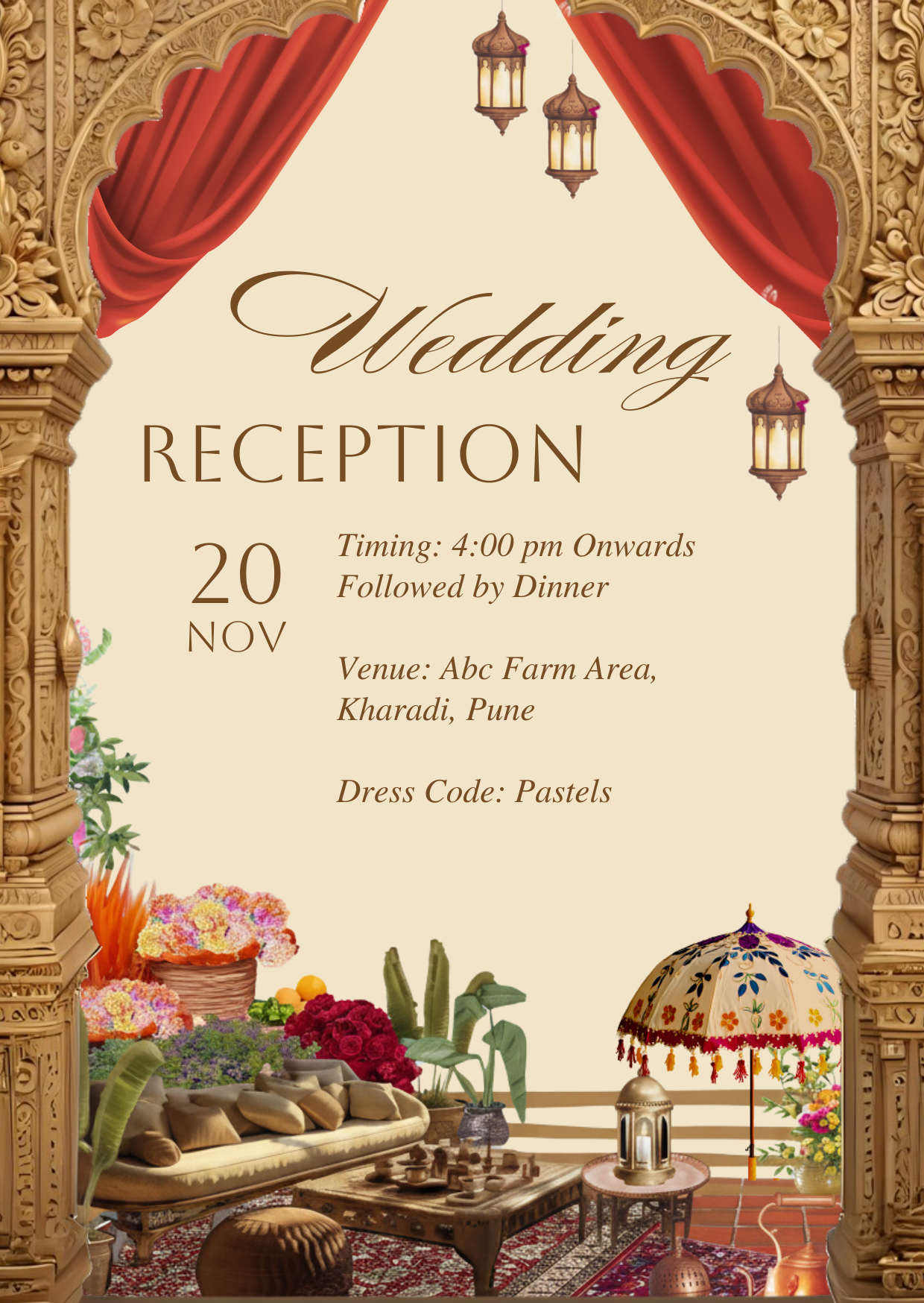 Traditional Reception Invite