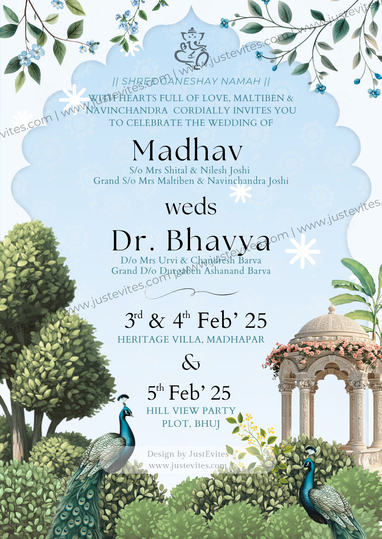 Contemporary Wedding Video Invite
