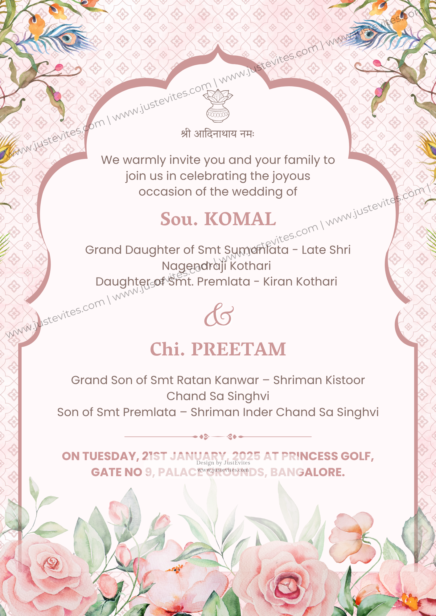 Aarth Wedding Invite