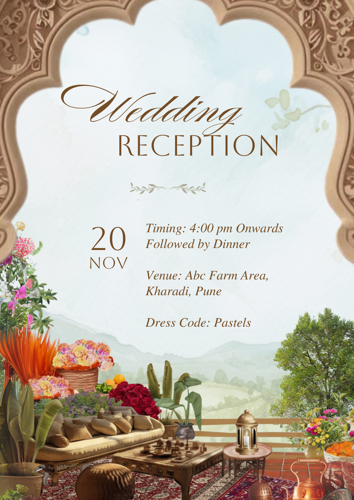 Traditional Reception Invite