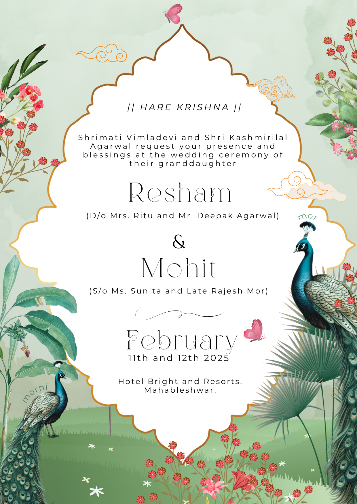 Forest Wedding Video Invite