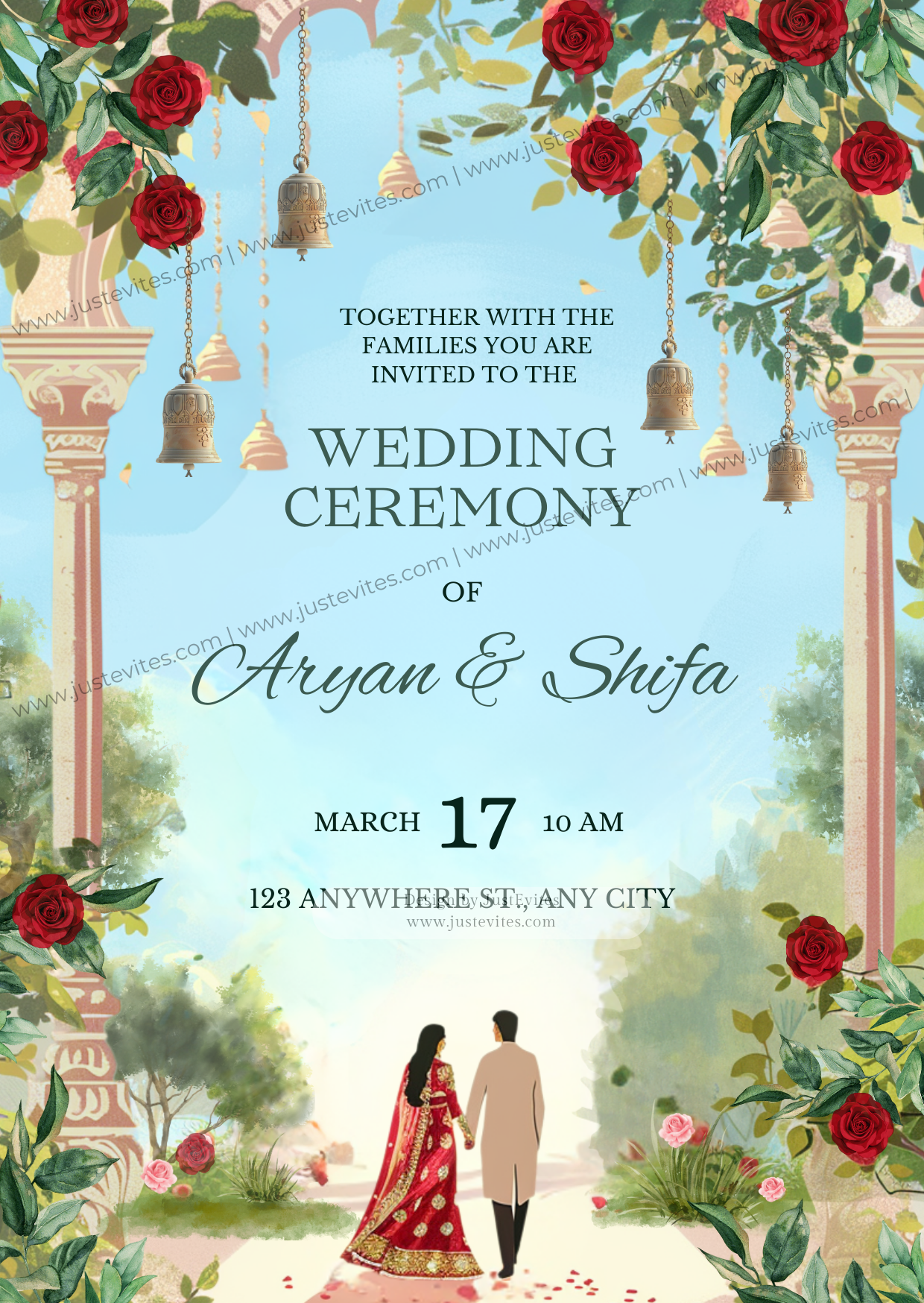Dreamy Wedding Invitation Card