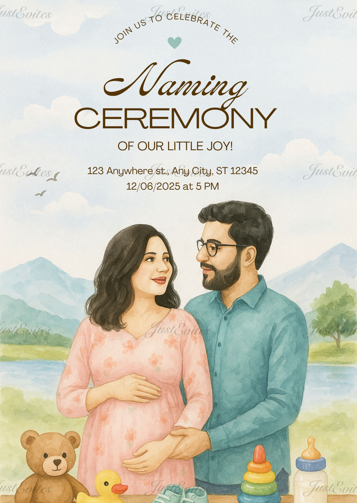 The First Blessing | Naming Ceremony Invite