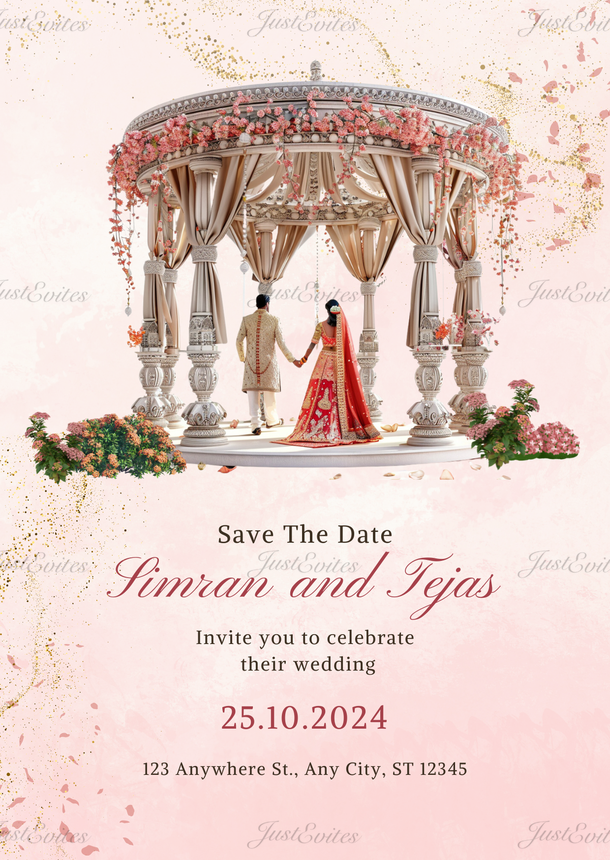 Mandap Wedding Save the Date