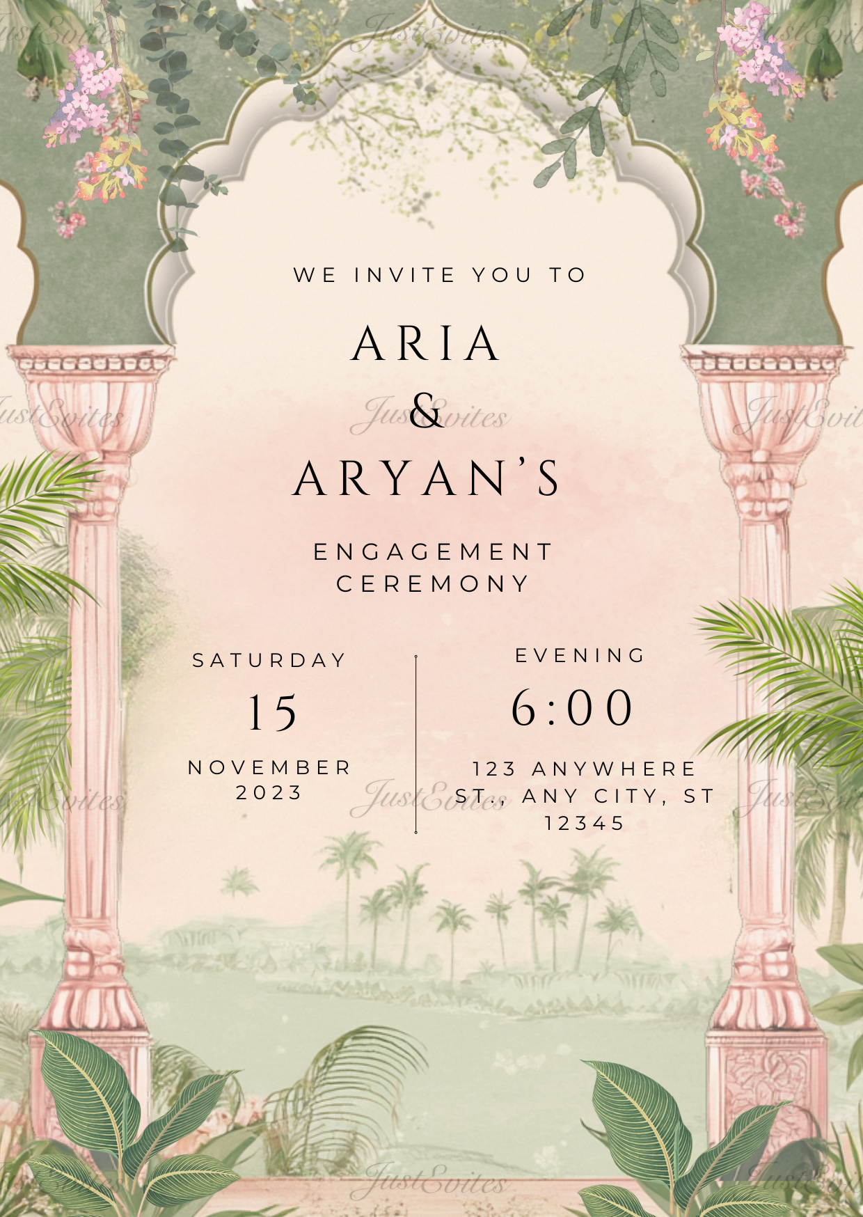 Palace Engagement Invite