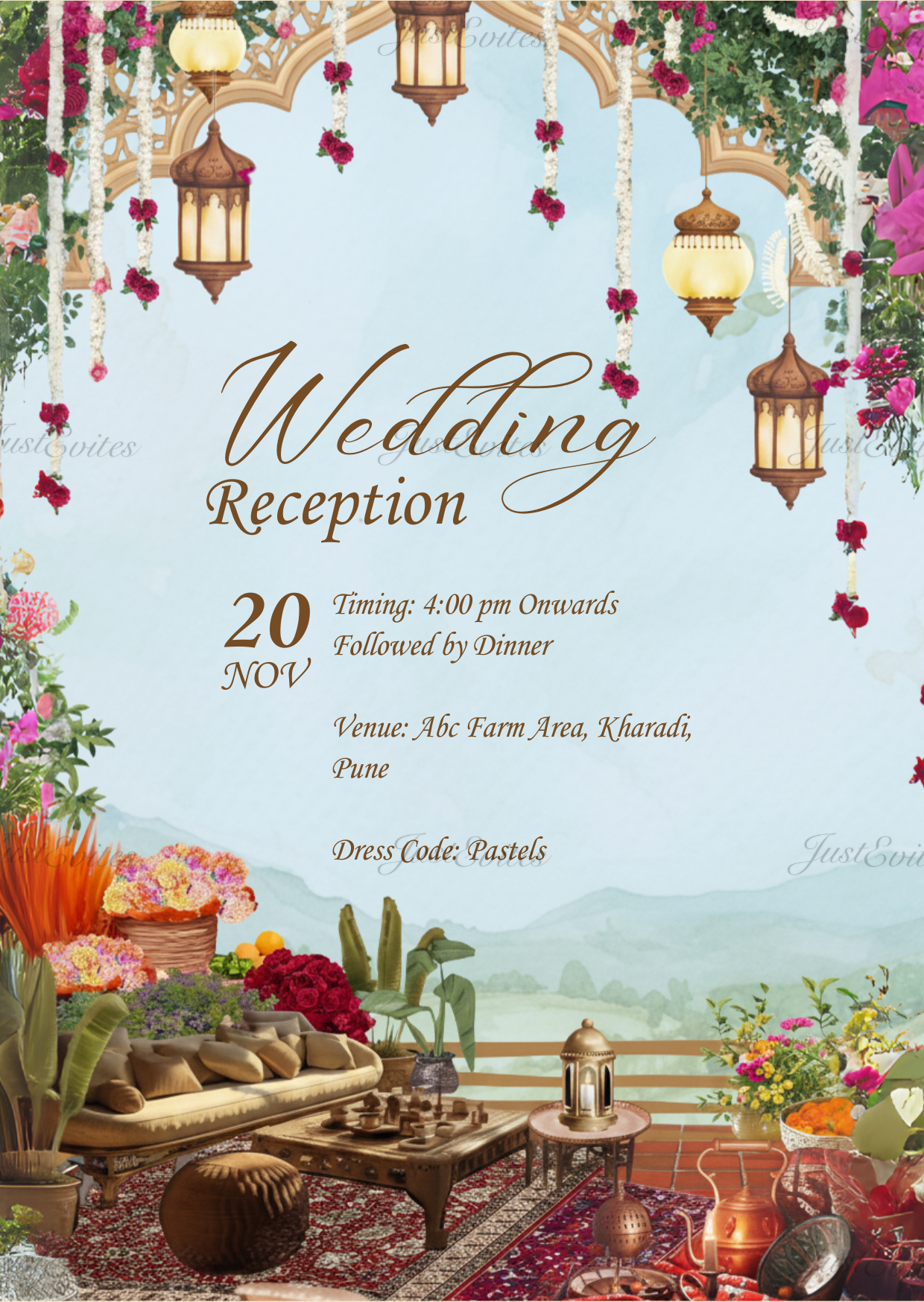 Traditional Reception Invite