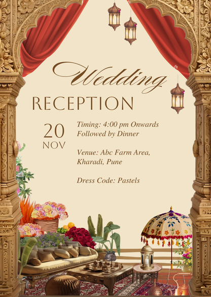 Traditional Reception Invite