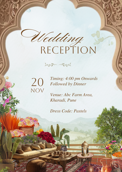 Traditional Reception Invite