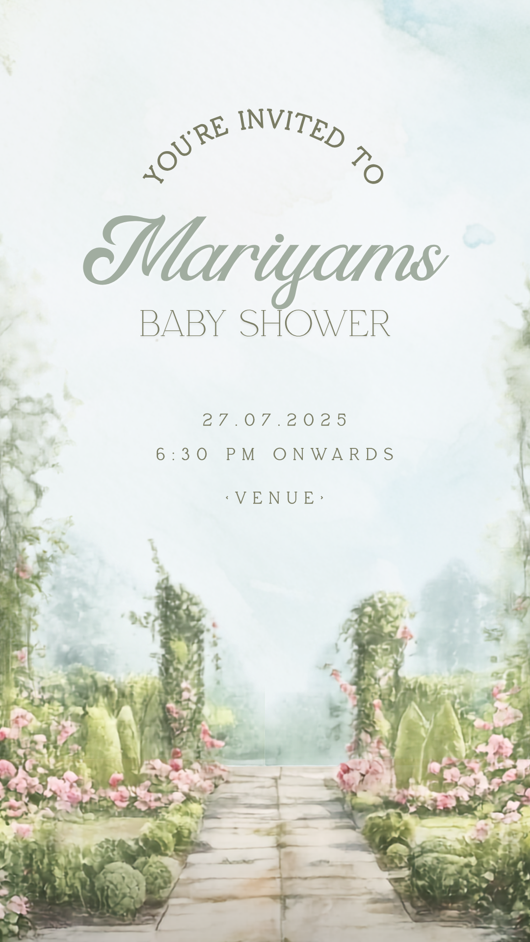 Garden Baby Shower Video