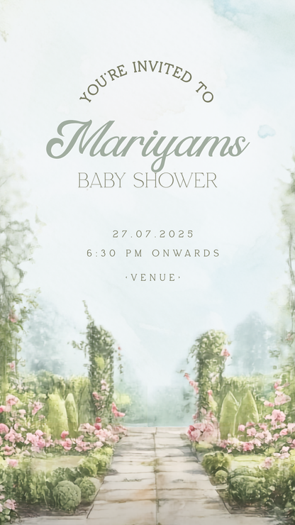 Garden Baby Shower Video