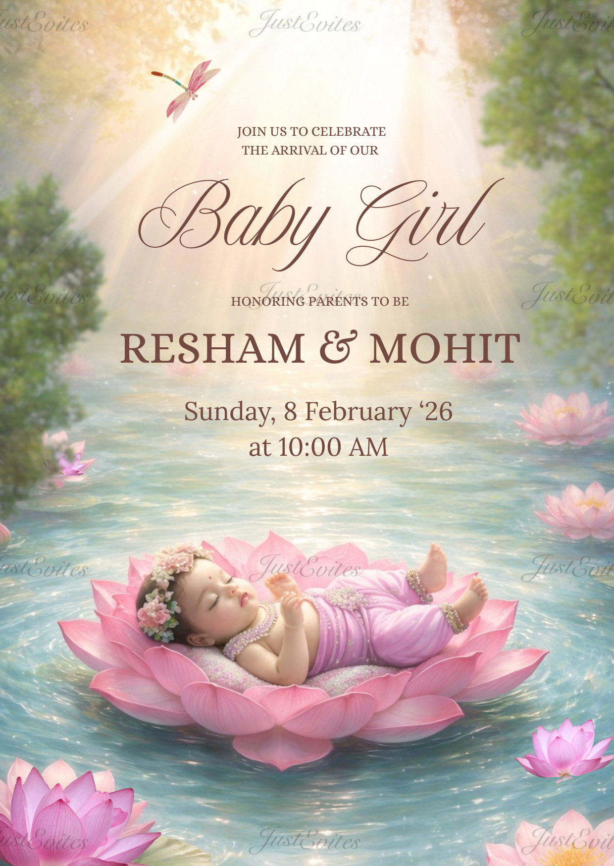 Little Lotus Girl Naamkaran