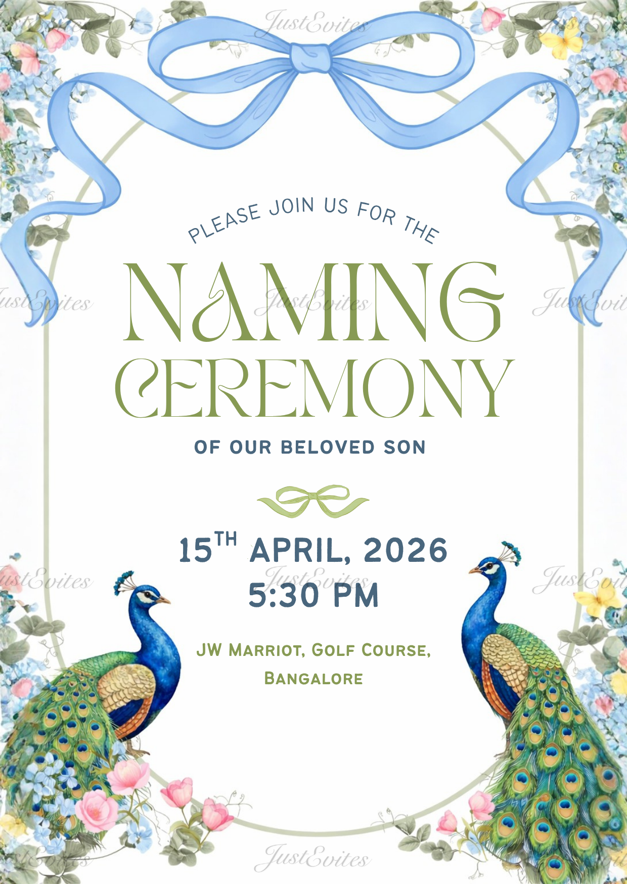 Peacock Naamkaran Boy