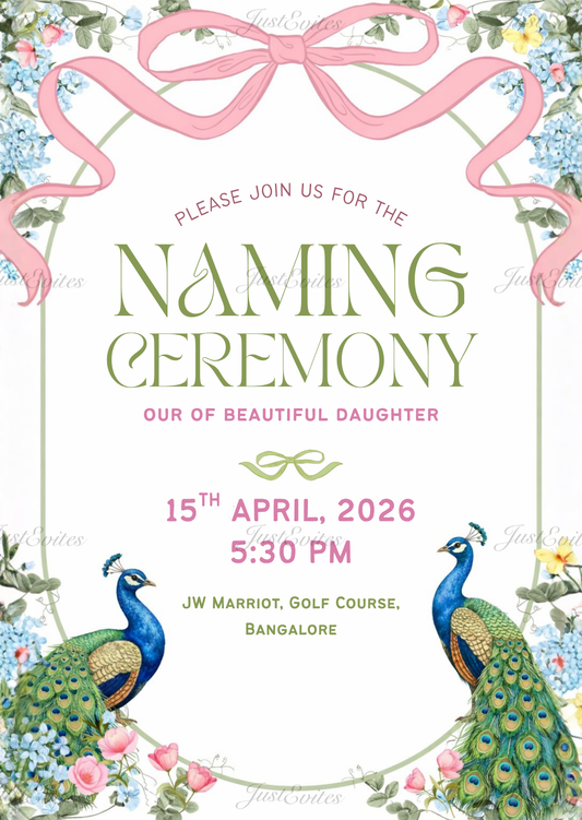 Peacock Naamkaran Girl