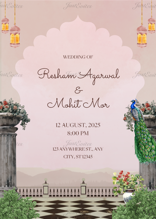 Royal Palace Wedding Invitation