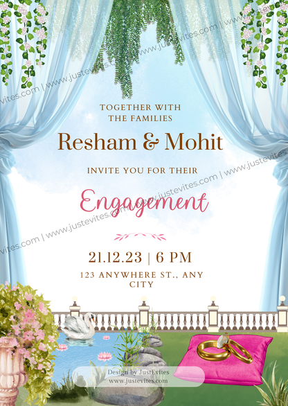 Enchanted Garden Engagement Invitation Video